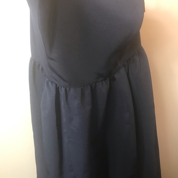 David’s Bridal Navy Blue Bridesmaid Strapless - Picture 3 of 6